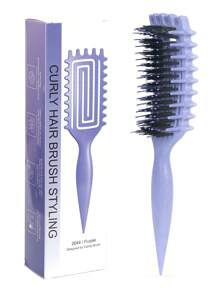 Cepillo definidor de rizos, cepillo para cabello rizado para rizos, ondas y espirales, definir, dar volumen, desenredar rizos de mujeres y niñas, reduce el tirón y el frizz del cabello