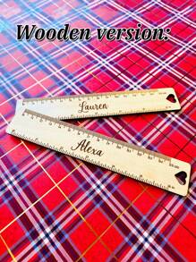 Custom Personalized Reading Aid With Ruler Made Of Wood Gift For School Enrollment With Name First Grade School Start School Cone Personalized,Back To School,School Supplies