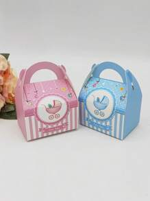 10pcs Baby Party Favor Boxes, Baptism/1st Birthday Candy Box Gifts, Baby Shower Party Supplies