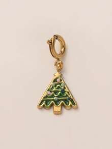 1pc Stainless Steel Cute Cartoon Cherry Cake Ice Cream Strawberry Cake Clover Pendant, Suitable For DIY Creative Necklaces, Bracelets, Earrings, Bag Chains, Keychains, Plated With 18K Gold, Waterproof And Sweat Proof, Suitable For Daily Use, Is A Creative Pendant For Wives, Mothers And Girlfriends - Multicolor - View 18