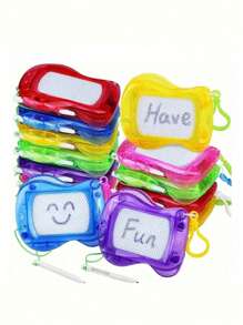 1/3/6/10 Pcs Colorful Children Magnetic Drawing-Board For Children Age 3/4/5/6/7/8/9/10/11/12/Over 12 Years Old, Educational Learning Kids Toys,Drawing Toys, Early Education,Portable Erasable Writing Pad