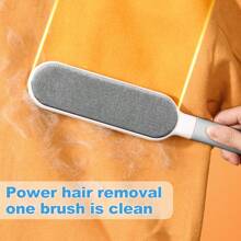 Magic Clothes Lint Remover, Reusable Pet Cat Hair Fur Roller Brush, Reusable Static Dusting Cleaning Brushes Manual Cleaner Tool, Double-Sided Electrostatic Lint Brush - Manual,Non-Electric Pet Hair Remover With Plastic Handle For Clothes & Furniture, Reusable Lint Brush