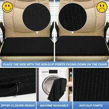 Gel Seat Cushion For Long Sitting, (20 Inch Extra Jumbo) Soft&Breathable Gel Cushion For Sitting, Thick Gel Seat Cushion For Car, Egg Crate Cushion For Hip Pain, None Pressure Point Chair Cushion