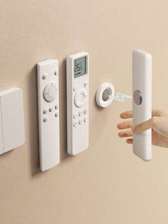 10pcs Magnetic Remote Control Holder - Remote Organizer, Floating Wall Mount, Hole-Free Installation, Silicone Remote Control Holder Wall Mount, TV And Tool Rack