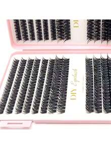 640 Clusters 32 Rows Cluster Lashes, D Curl Lashes Clusters,8-16mm, Eyelashes Cluster, False Eyelashes, 3D Lashes, Individual Eyelashes, Natural Looking & Lightweight Lashes, Lashes Extension, Easy Makeup Eyelashes , DIY Segment Eyelashes,Thick & Dramatic Lashes, Segment Lashes