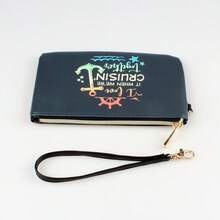 Mobile Phone Wallet Clutch Envelope Square Bag With Printed Ocean Elements For Men Wallet Purse Wallet For Women - Black - View 3