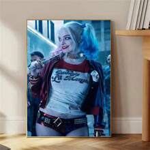 WB 1/10PCS SUICIDE SQUAD Classic Vintage Posters Decoration Painting Wall Art Kawaii Room Decor HD Quality Poster Wall Art Painting Study Nordic Home Decor House Bar Room Wall Decor Movie Figures Home Decoration Painting Wall Art Bedroom Cartoons Decor Wallpaper Wall Bedroom Decoration - Frameless