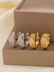 Boucles d'oreilles zirconium de luxe Dubaï, boucles d'oreilles créoles dorées, bijoux, boucles d'oreilles, piercings pour femmes, cadeaux de mariage africains