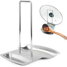 Cutlery Holder And Pot Lid Stainless Steel Kitchen Stand - 銀色 - 查看 2