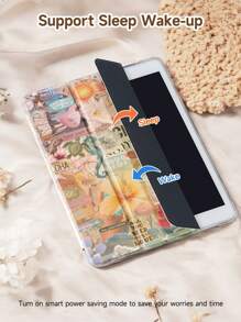 Junk Protective Case Compatible With IPad Pro 11‑Inch 2024 (M4),IPad 10th Generation ,IPad 9th/8th/7th Generation 10.2 Inch Cover ,Compatible With Samsung Galaxy Tab S7 11 Inch,With Auto Wake/Sleep,Four Corners Anti-Fall,Built-In Pen Tray