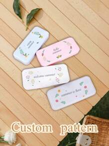 1 Personalized Customized Stationery Box, Name Customized Pencil Box, Matte Plastic Stationery Storage Box, Creative Pencil Box, Customized Text Stationery Storage Box, Suitable For Stationery Storage, Student Pencil Stationery Storage, New Year Customized Stationery Gifts, Back To School Customized Stationery Storage, Back To School Season Gifts, And Back To School Customized Gifts,Back To School,School Supplies