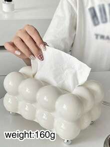 1pc,Light Luxury Tissue Box, Home Daily Use Desktop Tissue Storage Box, Suitable For Bedroom, Living Room And Car, Home Decoration, Kitchen Gadgets Storage