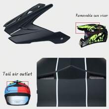 AD 1 szt. kask motocyklowy/terenowy, kask ochronny na rower elektryczny/rower, całoroczna czapka do jazdy górskiej/zjazdowej, unisex