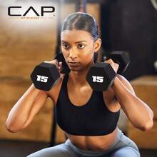 CAP Barbell Neoprene Dumbbell Weights Pairs & Sets| Multiple Colors - Black - View 9