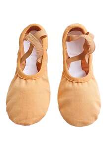 Daydance Scarpe da ballo/ballerina per donne, sneaker, scarpe da ballerina per adulti, con suola morbida ed elasticizzata - Castano - Visualizzare 7