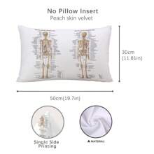 1pc/2pcs Minimalist Human Anatomy Print Decorative Throw Pillow Covers [No Pillow Insert], 11.81*19.71in(30*50cm)/17.7*17.7in(45*45cm), [Single-Sided Print] Polyester Cushion Covers For Sofa, Bed, Living Room, Bedroom, Car, Office, Hotel Decor, All Seasons, Perfect Gift For Family & Friends