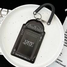 1 peça exclusiva de porta-cartões fotográficos "Bite Me", armazenamento e exibição de fotos de ídolos Kpop, estojo personalizado para cartões fotográficos, decoração de estrelas para bolsa/bolsa, adequado para fotos instantâneas de filme de 3 a 3,5 polegadas, produtos para shows de ídolos