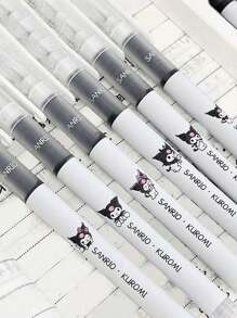 Sanrio Sanrio 6pcs/Set Push Gel Pen Kawaii Cute Kitten Gel Pen Office Stationery Can Be Used For Any Paper And Office, Teachers, Students (New And Old Packaging Are Shipped Randomly) (Some Accessories May Be Random), School Supplies,Back To School