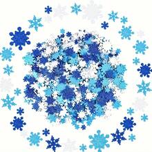 100pcs,Christmas Diy Sparkling Foam Stickers With Self-Adhesive Snowflake Shapes Are Suitable For Christmas Party Handicrafts, Christmas Crafts Or Winter Party Decorations With Self-Adhesive Snowflakes