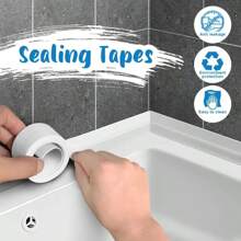 1 Roll 38mm Waterproof Mildew-Resistant Bathroom Sealing Tape, Self-Adhesive Sealing Strip For Kitchen And Bathroom, Prevent Moisture In Bathroom, Decorative Sink Seam Sticker