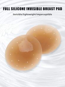TSLBNRIO 2/4 件固体硅胶乳贴，无粘合剂自粘隐形乳贴，薄型乳贴，适用于连衣裙、泳衣、比基尼、吊带背心、运动和日常穿着，无肩带胸罩，可清洗和重复使用 - 彩色 - 查看 5