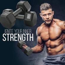 2 Pesas Mancuernas, con recubrimiento lateral de Neopreno, Mancuernas Hexagonales, Pesas para Ejercicio, Entrenamiento de Fuerza y Resistencia, Uso del Hogar y Profesional - 7,5 kg - Ver 5