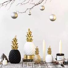 Tuzsocr Pineapple Decorative Statues, Decorative Figure For Living Room, Desk Decoration