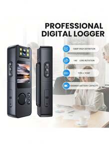 1080P HD Body Camera With 140° Rotating Lens & Magnetic Clip - 1000mAh Rechargeable, Digital Stabilization, Type-C Port, Compact POV Sports Camera For Cycling, Travel Vlogging, Blogging, Portable Camera, Biking Gear, Highquality Video