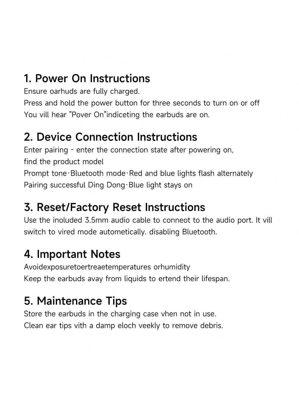AXNEN سماعات رأس لاسلكية تعمل بتقنية البلوتوث قابل...