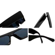 Original OG Narrow Dark Black Frame Rectangular Black Square Shades Sunglasses - as pic - View 5