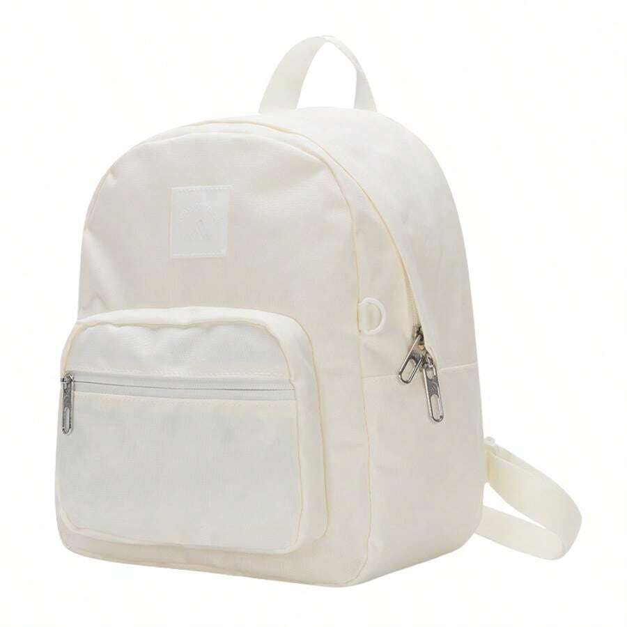 Adidas Mochila mini para mujer W, bolsa deportiva, mochila escolar para estudiantes, mochila de viaje informal - Blanco - Ver 1