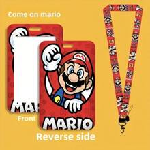 SuperMario Porte-carte, un porte-carte d'étudiant mignon de campus de dessin animé avec des éléments du jeu. Ce porte-carte de style anime est conçu pour protéger les cartes de bus, de métro et d'accès. Il comprend un cordon tour de cou de héros de jeu vidéo classique et convient aux adolescents de 15 ans et plus, en en faisant un cadeau parfait pour la Saint-Valentin et Noël. Accessoires de voiture, breloques de sac, sac à dos pour l'école, gothique Y2k