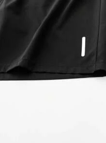 Men's Ice Silk Sports Shorts, Outdoor Casual Quick-Dry Knee Length Bottoms