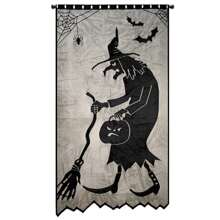1pc European And American Style Black Lace Combination, Halloween Table Flag Halloween Spider Web Tablecloth, Ghost Festival Decoration Cloth, Holiday Table Decoration Cloth, Halloween Round Placemat Black Lace Placemat Halloween Placemat Table Decoration Napkin Cloth
