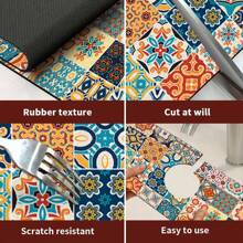 1pc Halloween Themed Faucet Mat - Ghost And Pumpkin Pattern, Absorbent Polyester Drain Mat, Suitable For Kitchen And Bathroom Sink, Waterproof Slip-Resistant Surface Protection