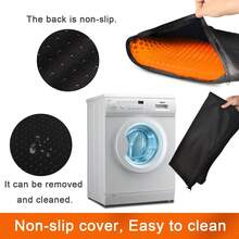 Gel Seat Cushion, Cooling Seat Cushion (Super Large & Thick), Breathable Honeycomb Design Absorbs Pressure Points Seat Cushion, Gel Cushion For Office Chair, Home Car Seat Cushion For Wheelchair - 珊瑚橙 - 查看 7