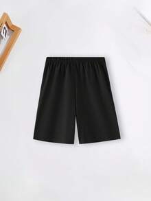 2 Pieces Tween Boy Set They Not Like Us Streetwear Meme Tees Tee & Shorts Soft Comfy Summer Wear - Black - View 6