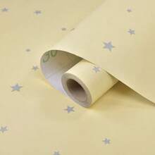 1 卷大理石房间装饰自粘壁纸，即撕即贴壁纸，厨房配件浴室和家具翻新，优雅的大理石图案，适合现代空间，用于厨房墙纸的大理石卷 - 黃色 - 查看 3