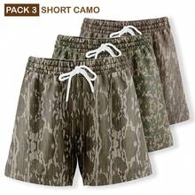 3 Pack Camo Shorts Basketball Camo Mesh Shorts For Gym, 5 Inseam, Great Gift For Men, Women, Gym Gift - FOREST01 - View 2