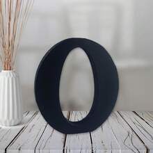 Local Delivery-- 4 Inch Black Wood Letters Unfinished Wood Letters For Halloween Decorative Standing Letters Slices Sign Board Decoration For Craft Home Party Projects (A) - O - 查看 1