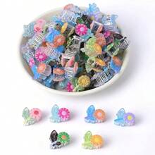 20pcs Random Colors Mini Tulip & Sunflower Cute Hair Clips, Bangs & Hair Accessories, Suitable For Women In Summer Beauty Claw Clips - Multicolor 20pcs - View 5