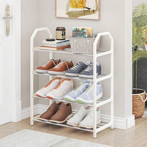 1pc Simple Shoe Rack, Multi-Layer Assembly Storage Rack, Indoor Economical Shoe Organizer