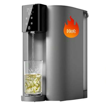 Waterdrop CoreRO Countertop Reverse Osmosis System, Instant Hot Water Dispenser, 5 Temperature Options, 6 Stage C1H Countertop RO, 3:1 Pure To Drain, Reduce, No Installation, WD-C1H
