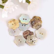 10 buc 2 găuri prun floare naturală Shell nasturi sidef nasturi haine cusut scrapbooking accesorii îmbrăcăminte DIY artizanat ornamente