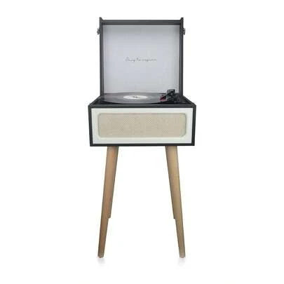 Giradischi vintage PRIXTON Detroit, giradischi in vinile e lettore musicale Bluetooth, radio FM, 2 altoparlanti integrati ✅ Consegna entro 24/48 ore