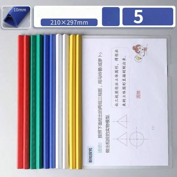 A4 Expanding File Folder Thick Paper Clip Water Drop Rod Storage Document Organizer Binder, Large Capacity,Back To School,School Supplies