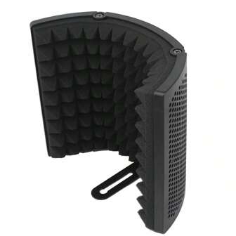 G1 Soundproof Shield, Microphone Noise-Proof Pop Filter, Foam Acoustic Absorb , 3-Panel Wind Screen For Recording Studio Condenser Mic
