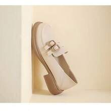 Women Loafers Shoes - 米色 - 查看 2
