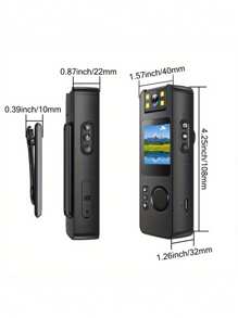 1080P HD Body Camera With 140° Rotating Lens & Magnetic Clip - 1000mAh Rechargeable, Digital Stabilization, Type-C Port, Compact POV Sports Camera For Cycling, Travel Vlogging, Blogging, Portable Camera, Biking Gear, Highquality Video