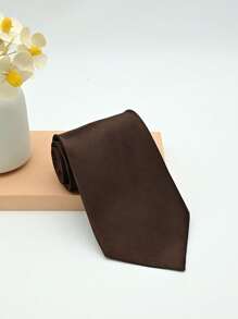 1 Peça Gravata Social Masculina Sólida com 10cm de Largura